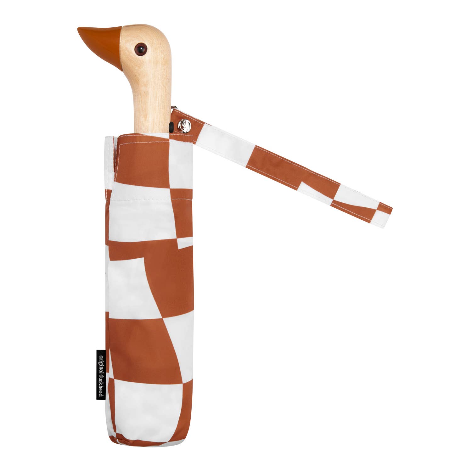Original Duckhead - Peanut Butter Checkers Eco-Friendly Wind Resistant Umbrella