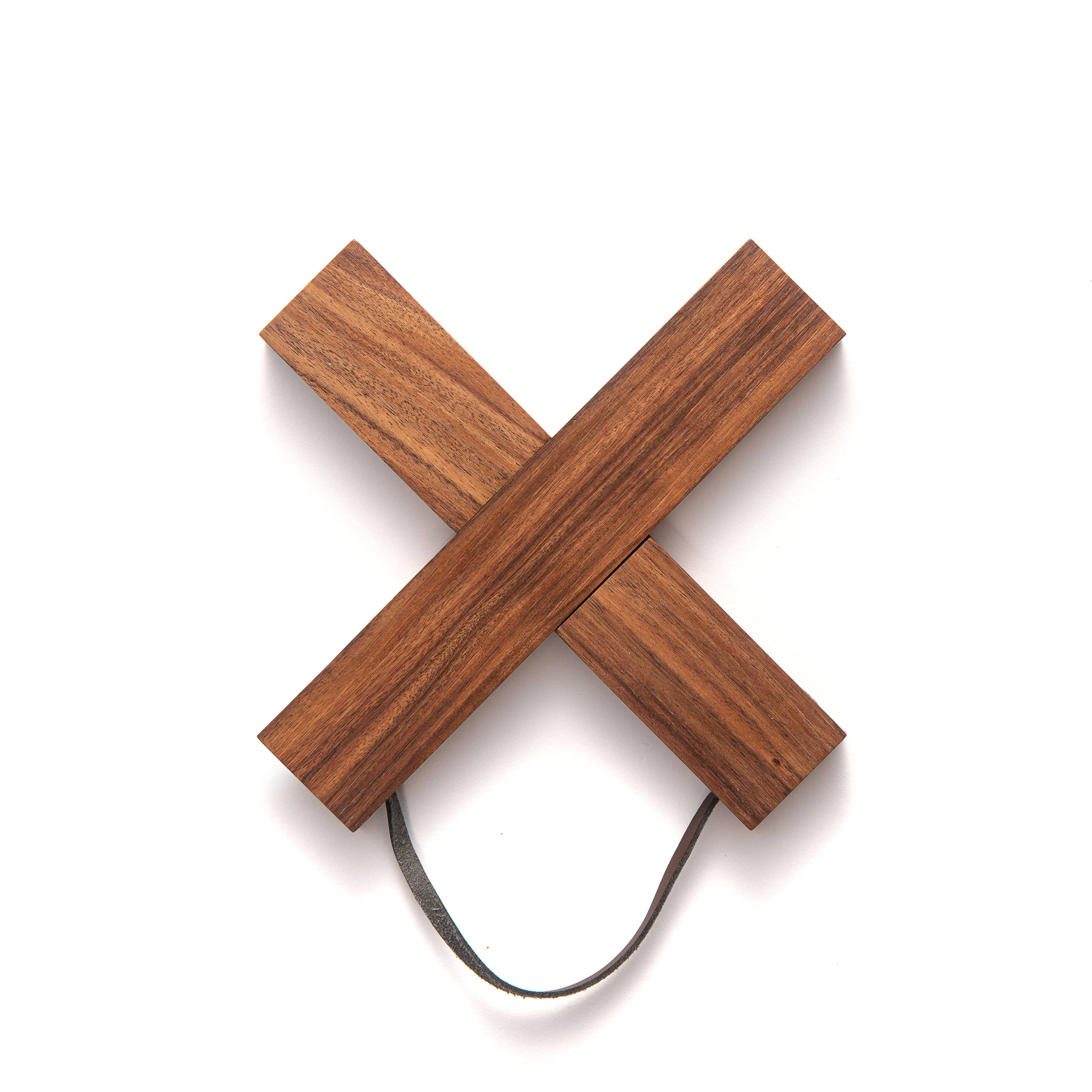 Wooden 'X' Trivet